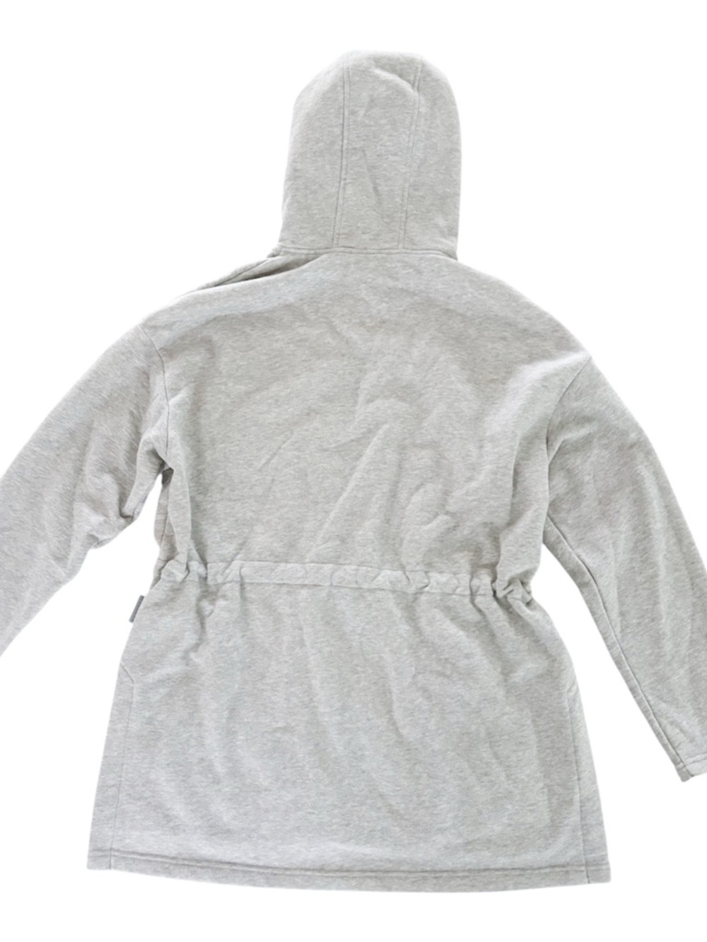 Varley Victoria Light Gray Zip-Up Hoodie with Drawstring Waist. Size Small - Picture 8 of 14